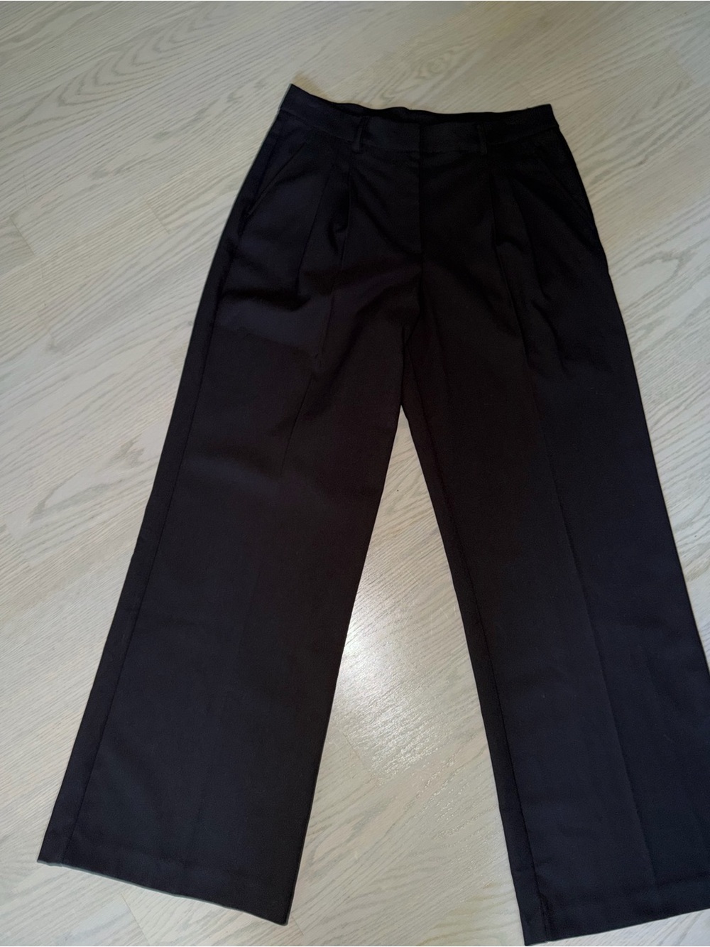 Ted Baker Black Wide-Leg Dress Trousers